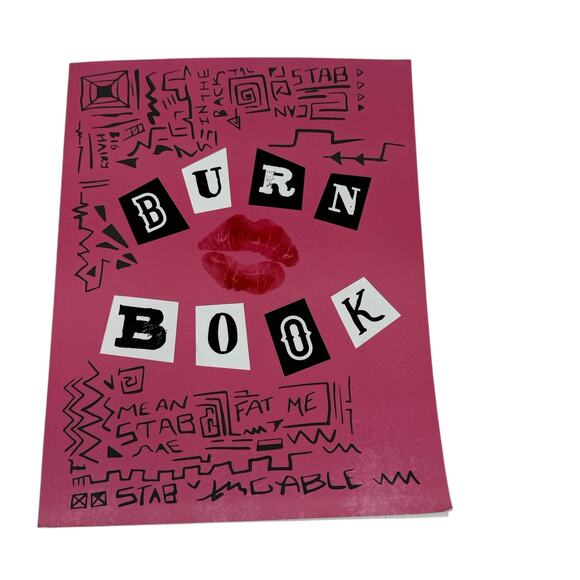 Mean Girls Burn Book Notebook Journal Its Full Of Secrets Pink Soft Notebook - Picture 1 of 12